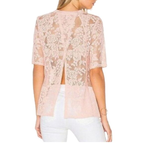 BCBGENERATION Floral Lace Open-back Top Size XSMALL - Picture 9 of 16